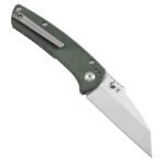 KANSEPT MAIN STREET THUMB STUBS GREEN MICARTA HANDLE (3.36'' 154CM BLADE) DIRK PINKERTON DESIGN - Image 3