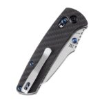 ⁦KANSEPT MAIN STREET THUMB STUDS/ CROSSBAR LOCK KINFE TWILL CARBON FIBER G10 HANDLE (3.36'' 154CM BLADE) DIRK PINKERTON DESIGN⁩ - الصورة ⁦4⁩