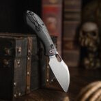 Batwing Plus-BM Crossbar Lock Folding Pocket Knife,3.4'' 14C28N Steel Blade,Micarta Handle - Image 6