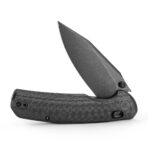 Hornet-CG Axis Lock EDC Folding Pocket Knife,3.34" 14C28N Steel Blade,Carbon Fiber style G10 Handle - Image 2