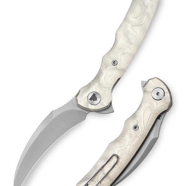 Lacerta-AL Liner Lock EDC Folding Pocket Knife 3.34'' 14C28N Steel Blade,Aluminum Foil Handle,Tiguass Design