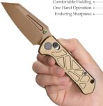 ⁦Trivisa Knives Skarn-RG Crossbar Lock Rose Gold Titanium⁩ - الصورة ⁦3⁩