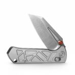 Skarn-W Crossbar Lock EDC Folding Pocket Knife,2.9'' M390 Steel Blade, Titanium Handle - Image 2