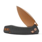 Koala-CG Crossbar Lock EDC Folding Pocket Knife,2.56'' N690 Steel Blade, Carbon Fiber G10 Handle - Image 2