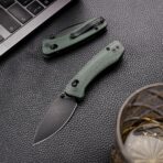 Koala-G Crossbar Lock EDC Folding Pocket Knife,2.56'' N690 Steel Blade, Micarta Handle, Green - Image 5